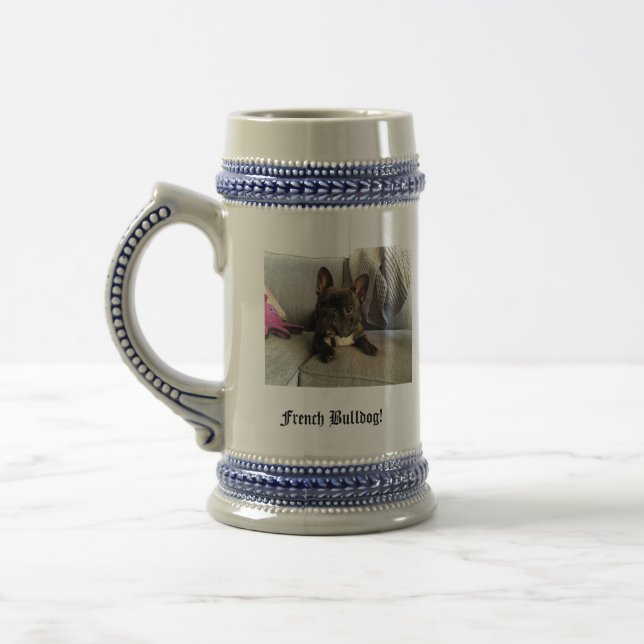 Caneca De Cerveja Buldogue Francês (Esquerda)