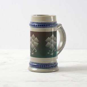 Caneca De Cerveja Burgundy branco