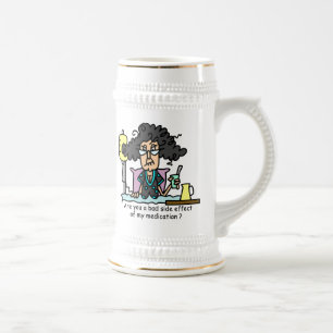 Caneca De Cerveja Cabelo escuro do efeito secundário da