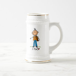 Caneca De Cerveja Caçador de Bonecos de Palito