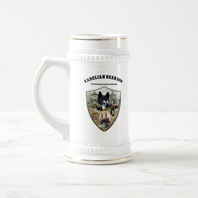Caneca De Cerveja Cachorro de Urso Karelian (Esquerda)