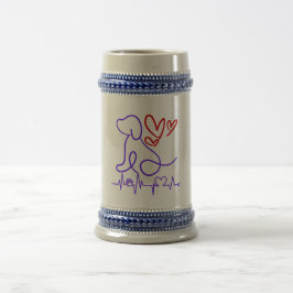 Caneca De Cerveja Cachorro Dia de os namorados giro