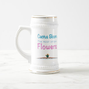 Caneca De Cerveja Cactus Bloom As Flores Mais Únicas