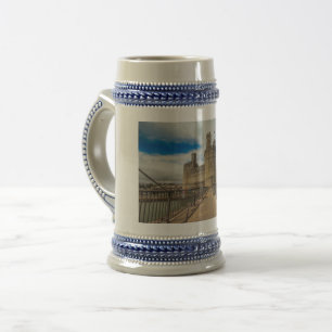 Caneca De Cerveja Caernarfon Castle Wales Beer Mugs.