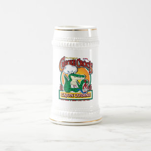 Caneca De Cerveja Cajun Crioulo Mardi Gras Crocodilo