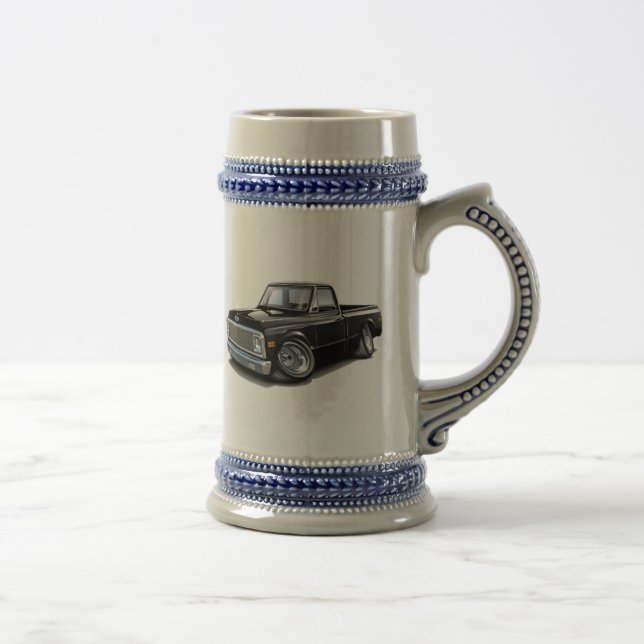 Caneca De Cerveja Caminhão 1970-72 preto de Chevy C10 (Direita)