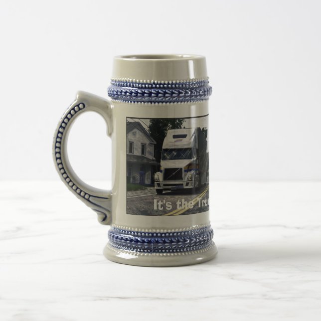 Caneca De Cerveja Caminhão de carga branco grande para motoristas de (Esquerda)