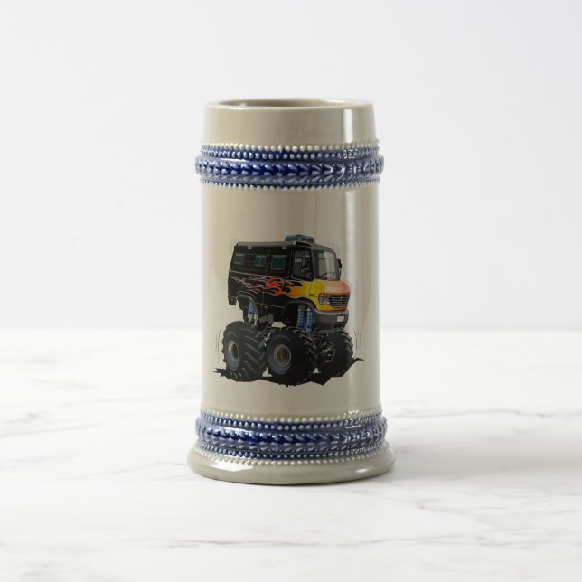 Caneca De Cerveja Caminhão monstro de cartum (Centro)