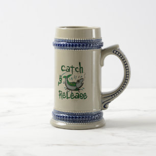 Caneca De Cerveja Camisas de pesca de captura e de saída