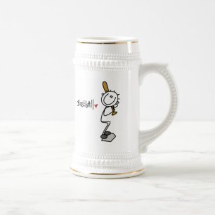 Caneca De Cerveja Camisetas e Presentes Básicos de Beisebol com Figu