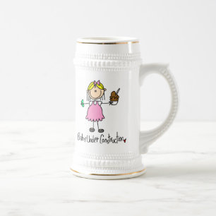 Caneca De Cerveja Camisetas e Presentes de Bebê em Construção