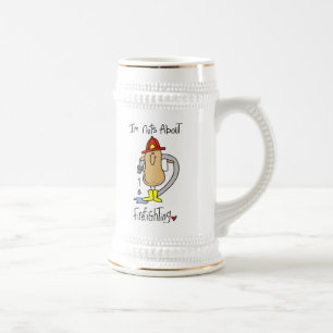 Caneca De Cerveja Camisetas e Presentes Loucos por Bombeiros