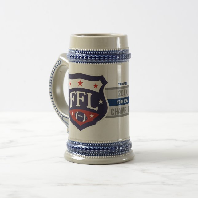 Caneca De Cerveja Campeão de FFL (Frente Esquerda)
