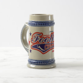 Caneca De Cerveja Campeão de futebol de fantasia Swash