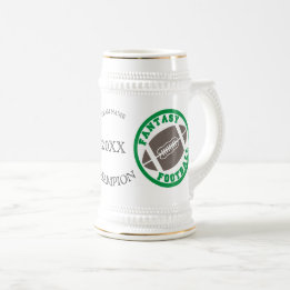 Caneca De Cerveja Campeão do futebol da fantasia