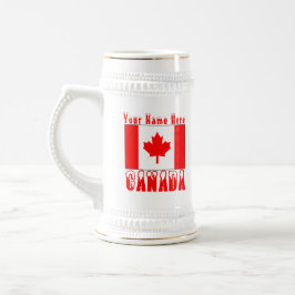 Caneca De Cerveja Canadiano Flag Snow Capturada no Canadá e seu nome