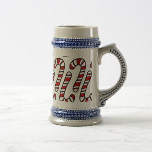 Caneca De Cerveja Candy Canes