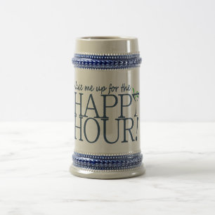 Caneca De Cerveja Caneta da hora feliz - escolha estilo e cor