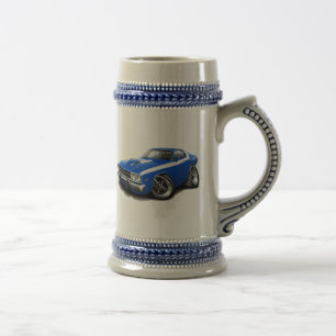 Caneca De Cerveja Carro 1973-74 Azul-Branco do Roadrunner