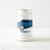 Carro clássico azul legal 1959