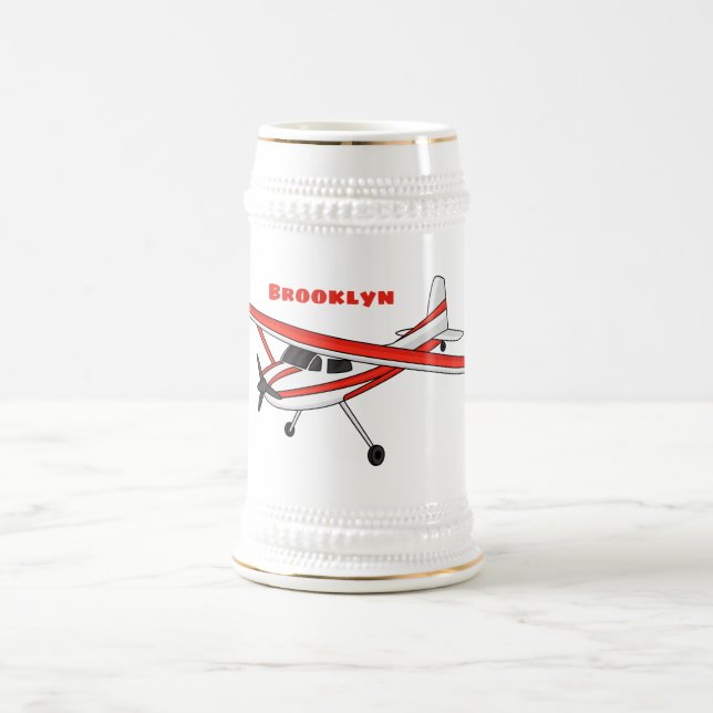 Caneca De Cerveja Cartografia da aeronave com relação de triciclo (Centro)