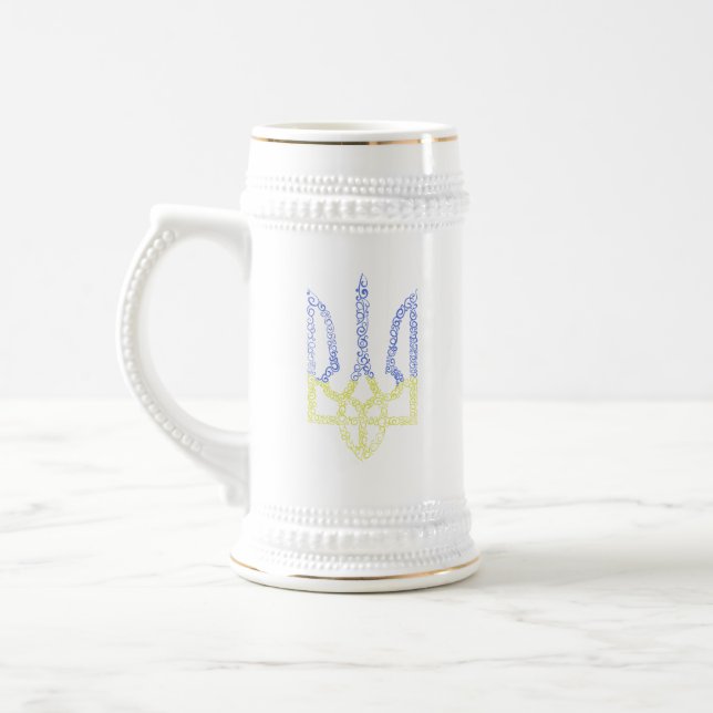 Caneca De Cerveja Casaco da Ucrânia do modelo espiral tridente de ar (Esquerda)