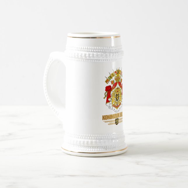 Caneca De Cerveja Casaco de armas belga 2 (Frente Esquerda)