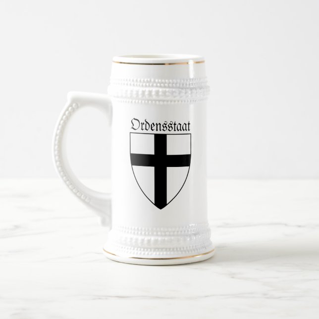 Caneca De Cerveja Casaco de armas da Ordem Teutônica (Ordenstaat) (Esquerda)