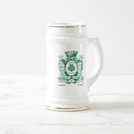Caneca De Cerveja Casaco de Shamrock da Rua de descanso de braço.Dia