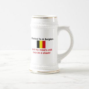 Caneca De Cerveja Casado a um belga