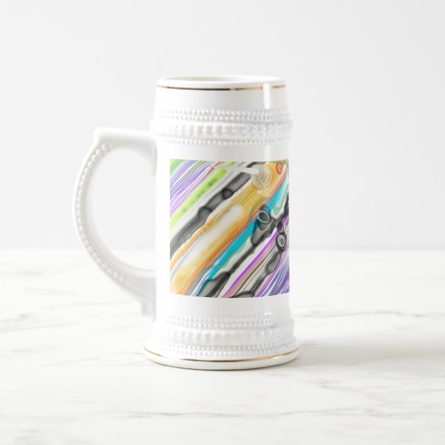 CANECA DE CERVEJA CATEGORIA CINCO SUANDO DESIGN ABSTRATO ART (Esquerda)