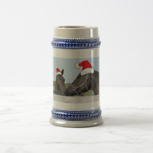 Caneca De Cerveja Cavalo de Natal e Pônea