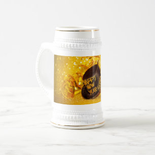 Caneca De Cerveja Celebração de Ano Novo no Slippery Joe's festiva g
