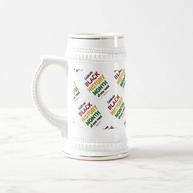 Caneca De Cerveja Celebração MÊS DE HISTÓRIA NEGRA Souvenir BHM (Esquerda)