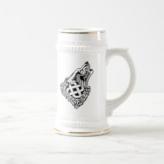 Caneca De Cerveja Céltico de urro Knotwork do lobo
