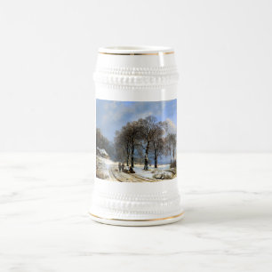 Caneca De Cerveja Cena de inverno