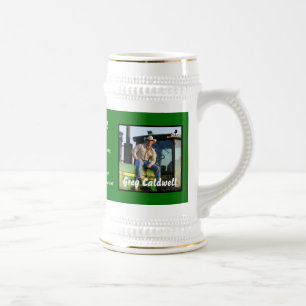 CANECA DE CERVEJA CERÂMICA BRANCA DO TRATOR GRAND