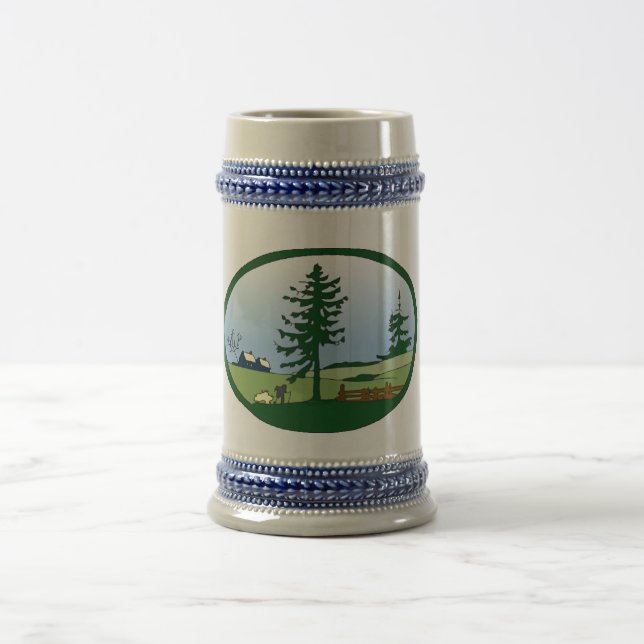 Caneca de cerveja cerâmica Countryside (Centro)