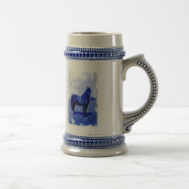 Caneca de cerveja cerâmica de cavalos da União da  (Direita)