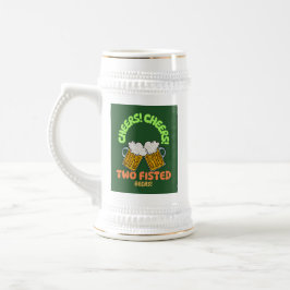 CANECA DE CERVEJA CÉREBROS! CÉREBROS! DUAS ABELHAS PESCADAS!