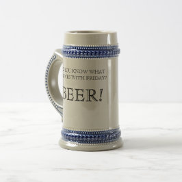 Caneca de cerveja, Cerveja