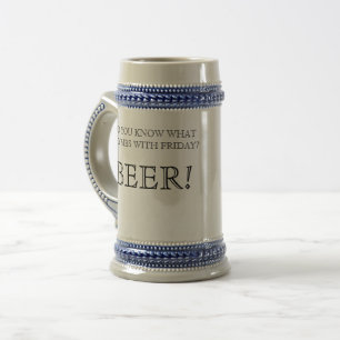 Caneca de cerveja, Cerveja