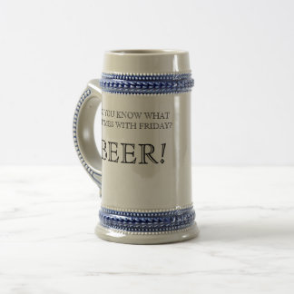 Caneca de cerveja, Cerveja
