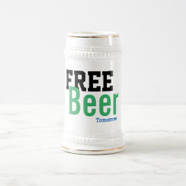 Caneca De Cerveja cerveja grátis amanhã, Dia de São Patrício engraça