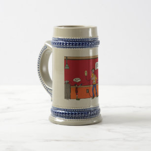 Caneca De Cerveja Cerveja Stien com história em quadrinhos engraça