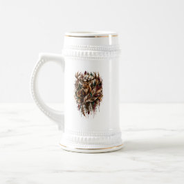 Caneca De Cerveja Cervo Tribal Boho, Sonhando com Cervo