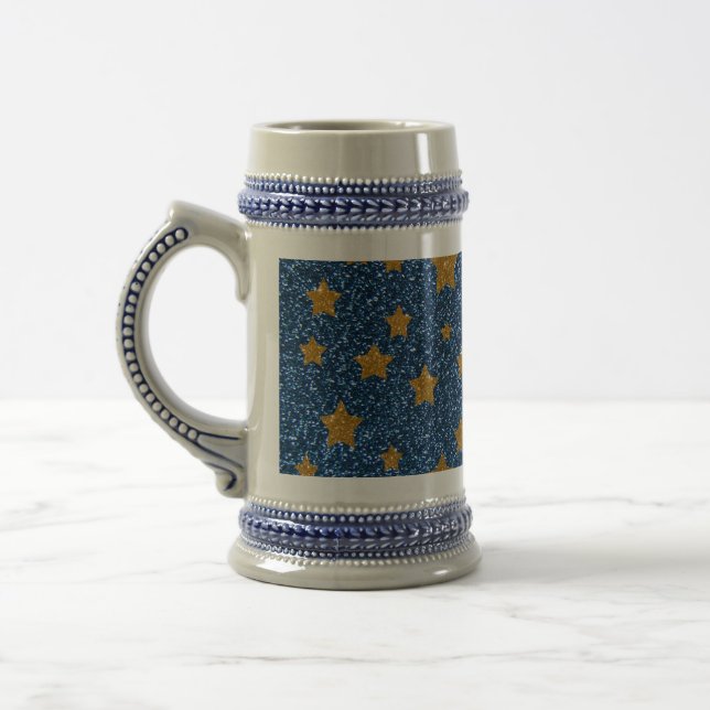 Caneca De Cerveja Céu noturno brilhante (Esquerda)