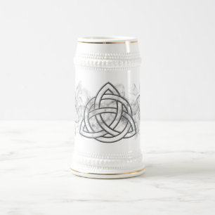 Caneca De Cerveja Chanfro de prata de Triquetra