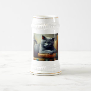 Caneca De Cerveja Chartreux Cat