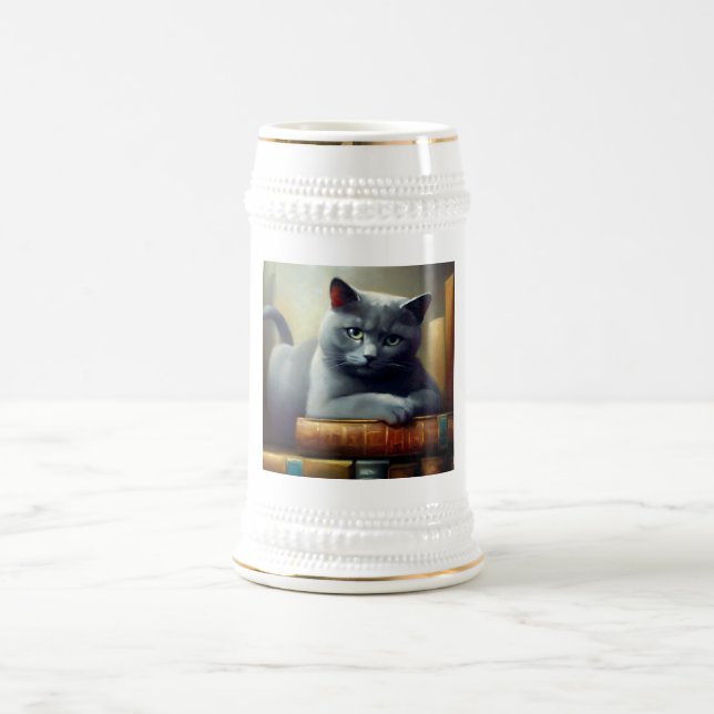 Caneca De Cerveja Chartreux Cat (Centro)